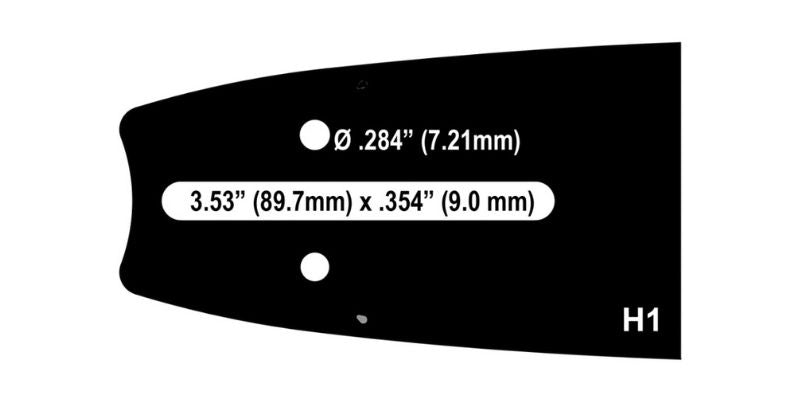Cannon SuperBar H1 Mount .404 .063 Chainsaw Bar