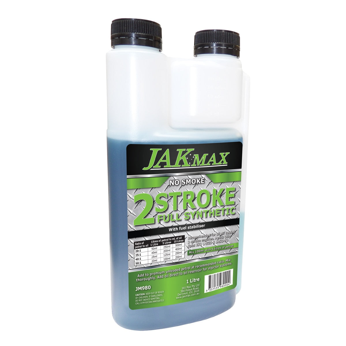 2 Stroke Oil Full-Synthetic - 1 Litre Jaxmax