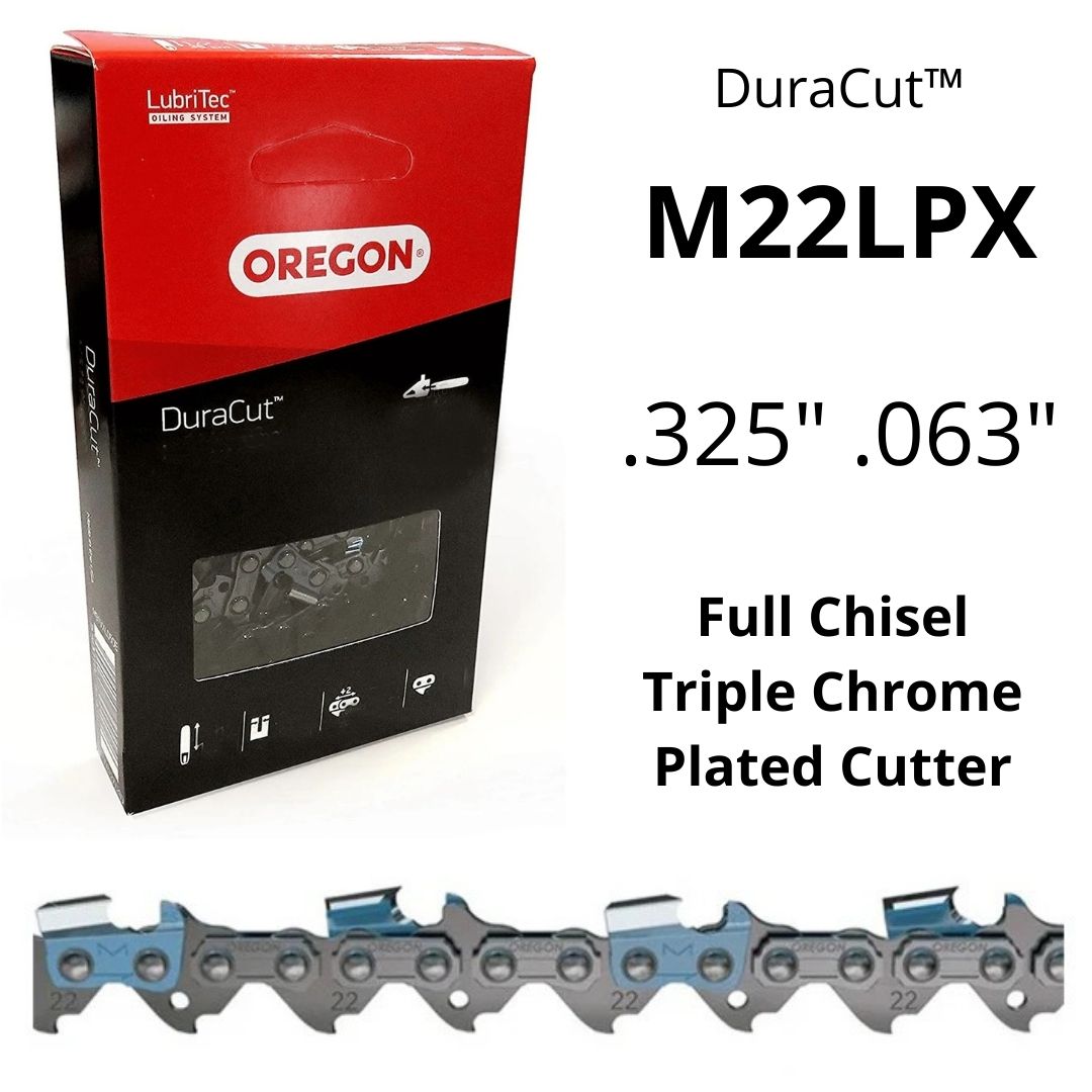 Oregon DuraCut M22LPX .325 .063 Chain – Triple Chrome Full Chisel