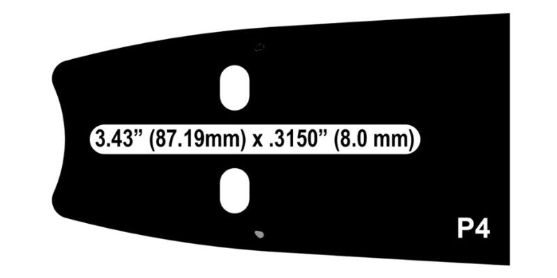Cannon SuperBar P4 D176 3/8 .058 Chainsaw Bar
