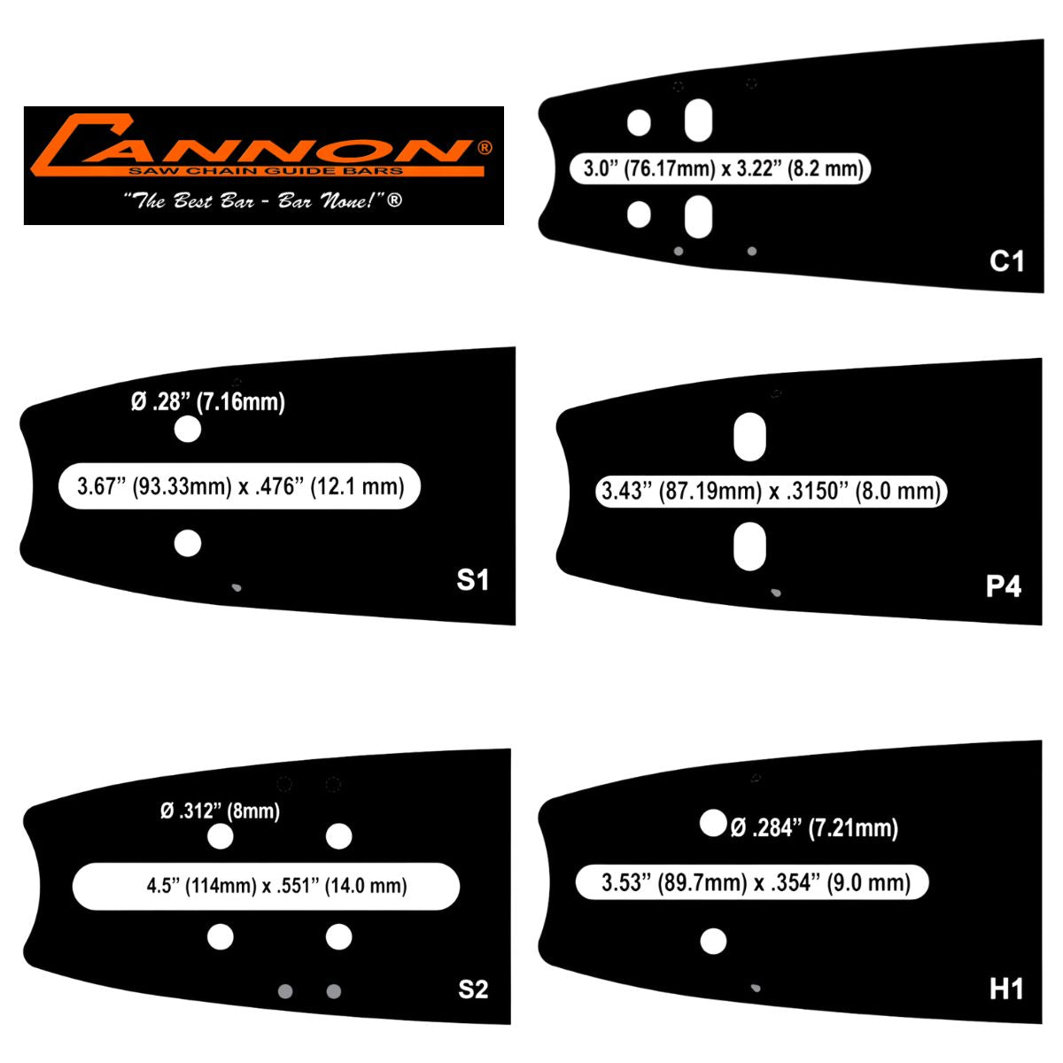 Cannon SuperBar 3/8 Chainsaw Bar