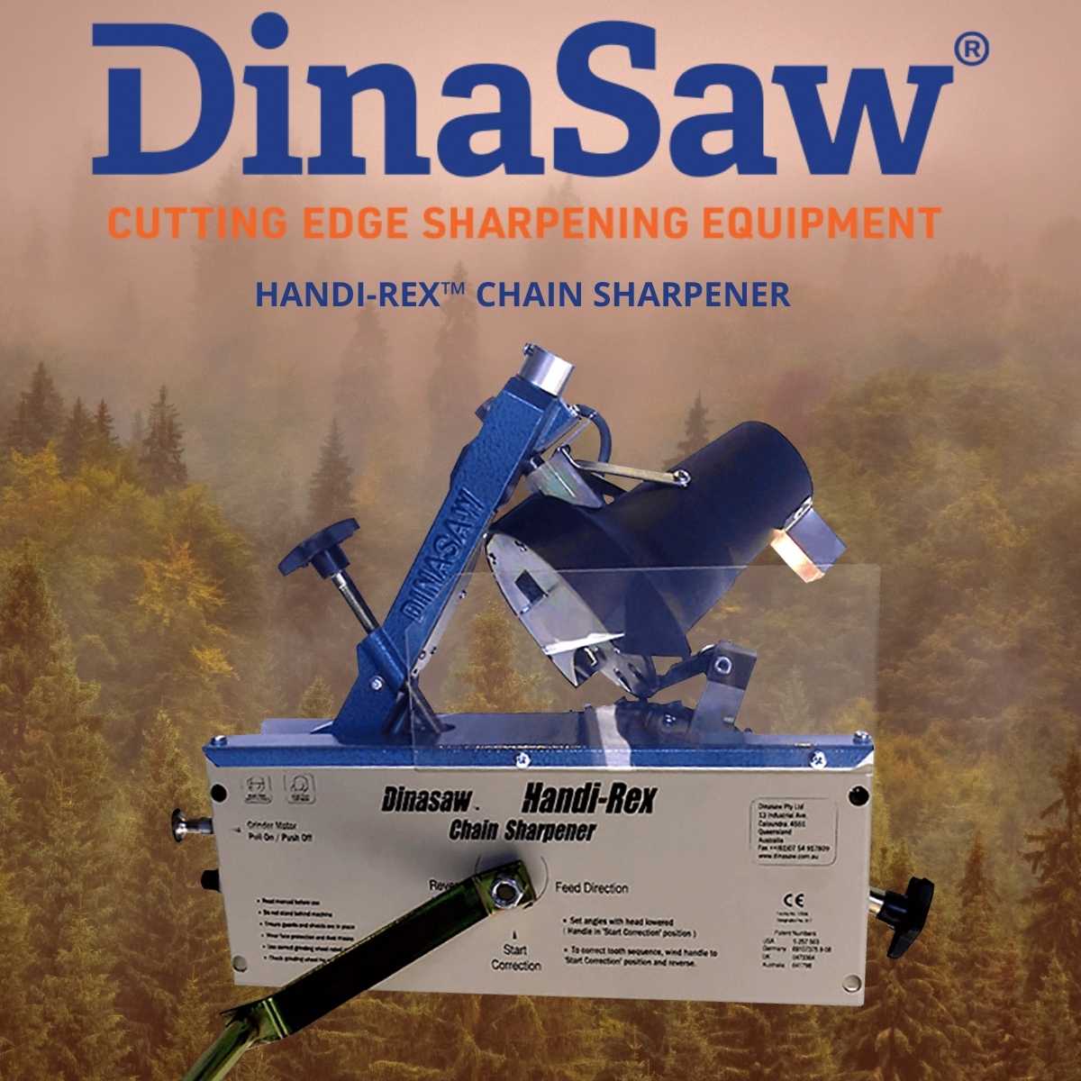 DinaSaw® Handi-Rex Semi Automatic Chain Sharpener