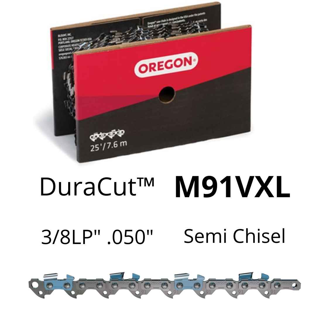 Oregon Chainsaw Chain M91VXL 3/8LP" .050" 25ft SemiChisel