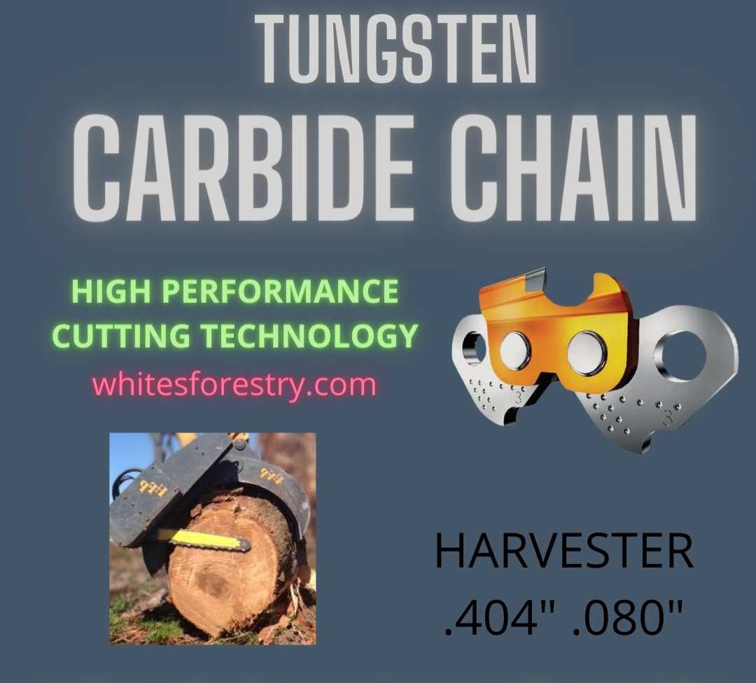 Tungsten Carbide Pro-Tipped Chain .404" .080" 25ft/100ft Harvester