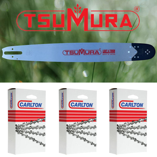 Tsumura Light & Tough Bar + 3 Carlton Chains fits Husqvarna