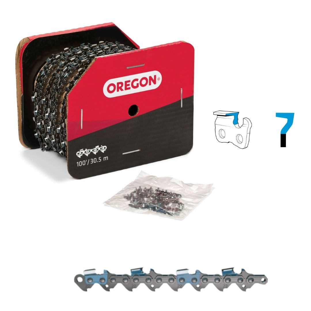 Oregon Chainsaw Chain 22LPX .325" .063" 100ft Full Chisel