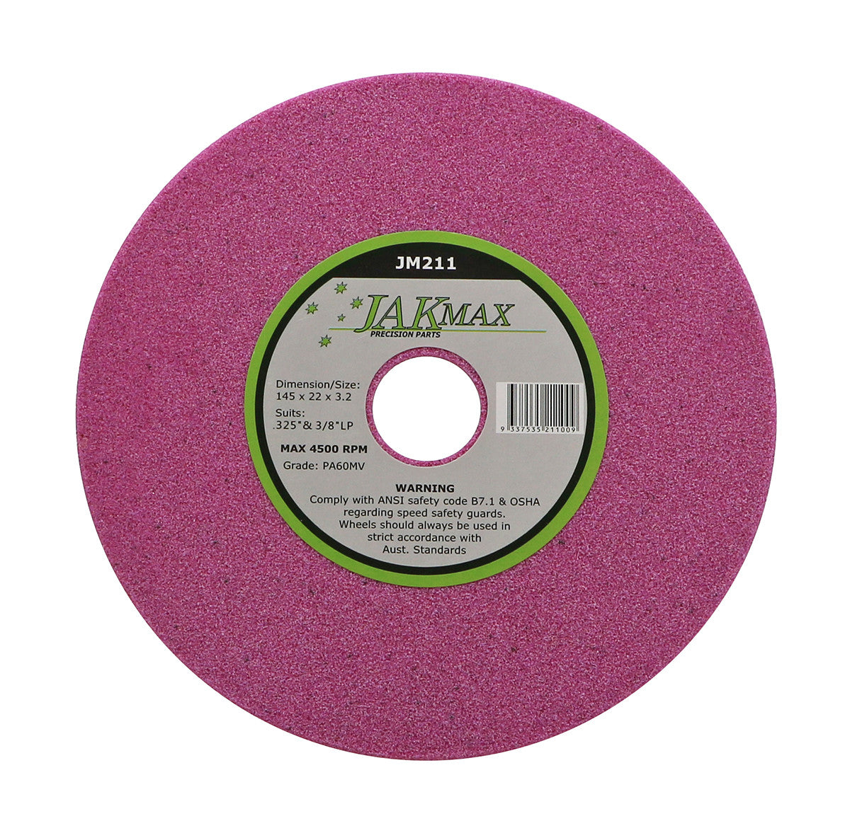 Chainsaw Sharpening Disc Jakmax 145mm x 22mm x 3.2mm