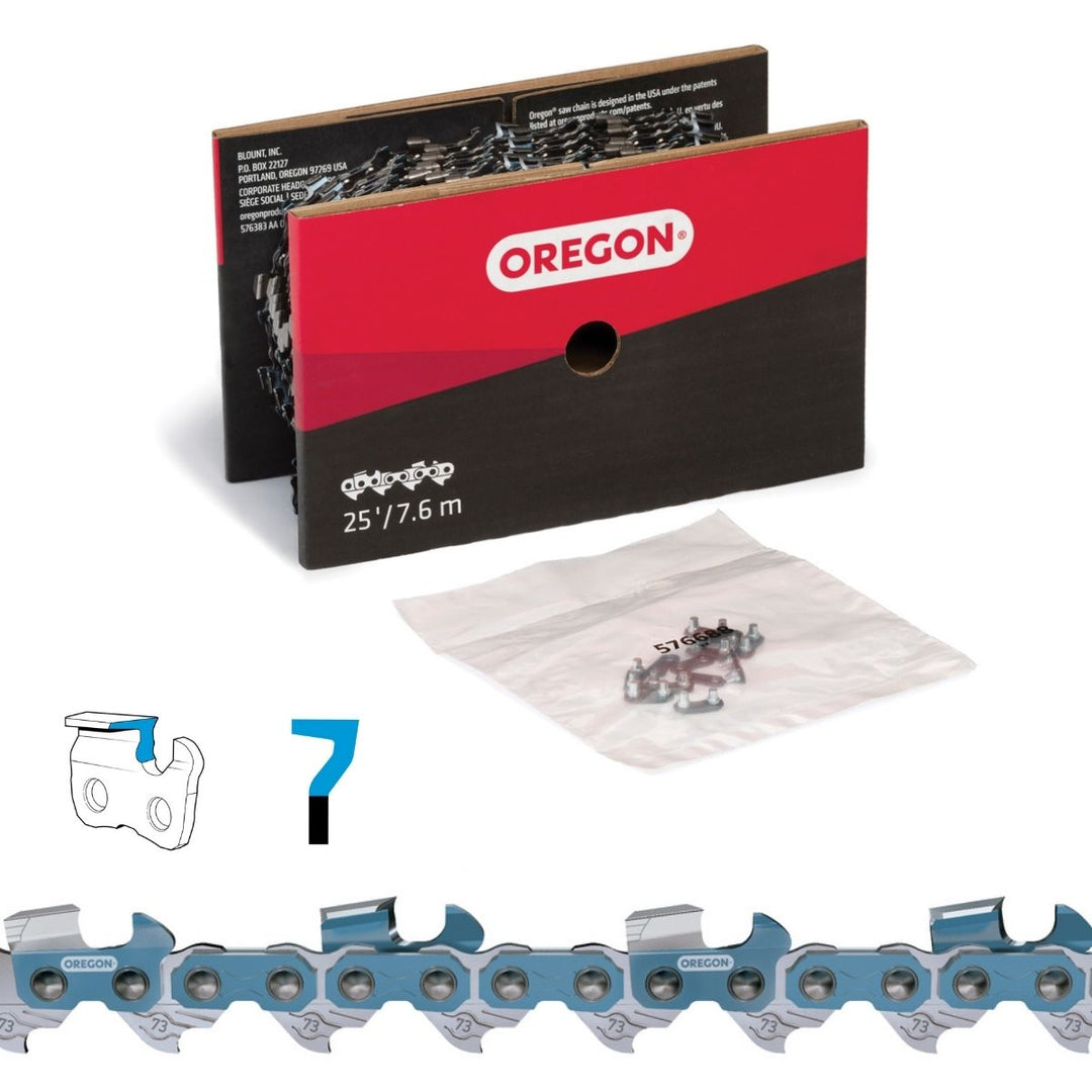 Oregon Chainsaw Chain 73EXL 3/8" .058" 25ft Full Chisel