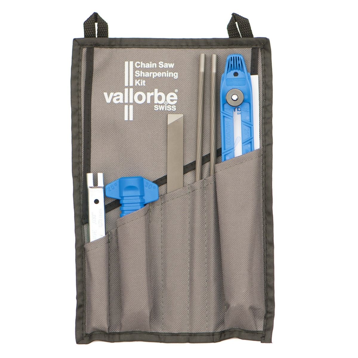 Vallorbe® Swiss Saw Chain Sharpening Kit Round File Set 4 Sizes