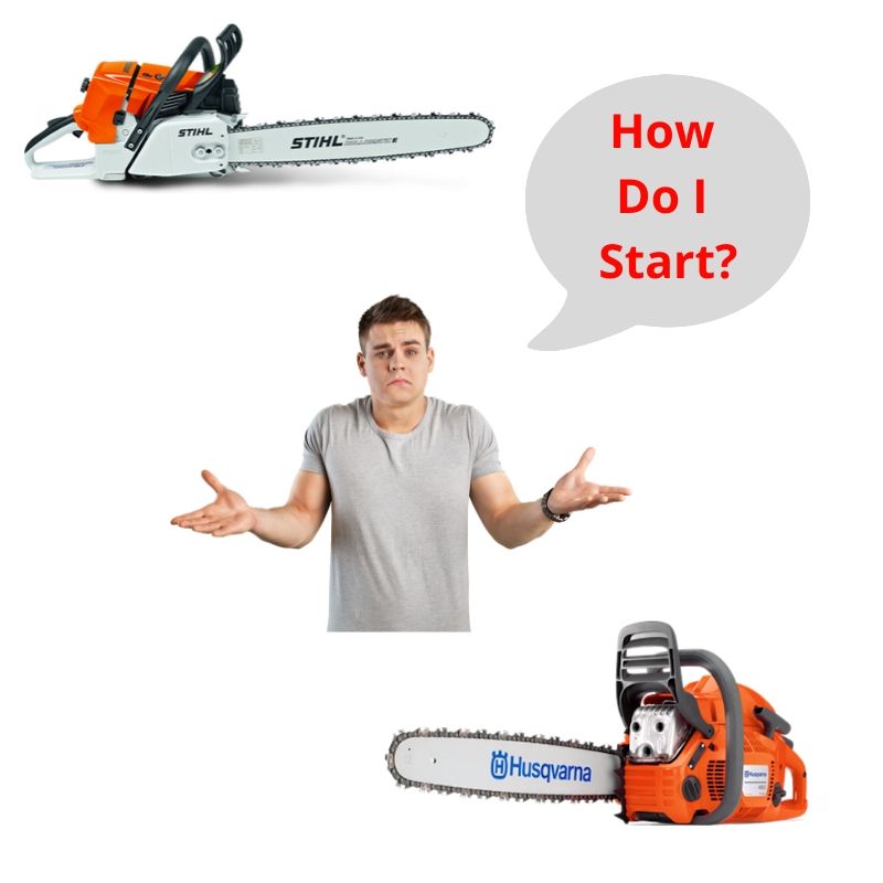 how to start a chainsaw