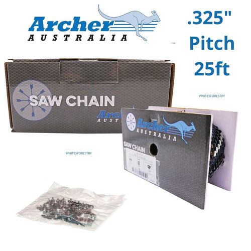 Archer 25ft Chainsaw Chain Roll – .325" Pitch, .050 .058 .063