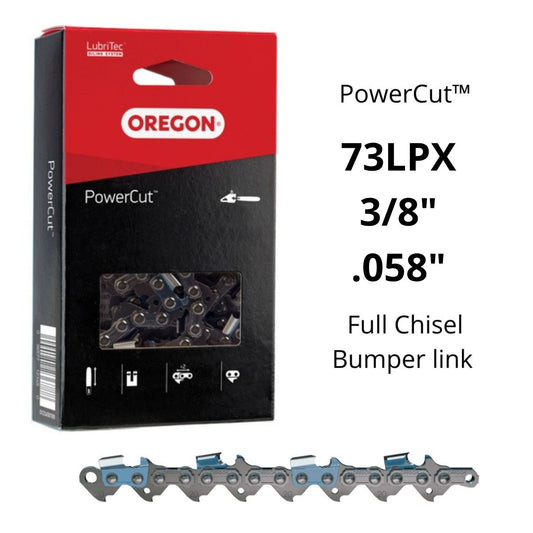 Oregon 73LPX PowerCut™ Saw Chain 3/8" .058" Full Chisel