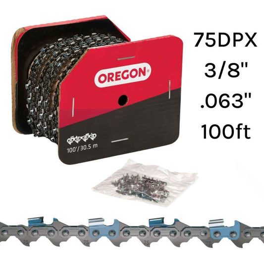 Oregon 75DPX 3/8" .063" 100ft Roll Semi Chisel