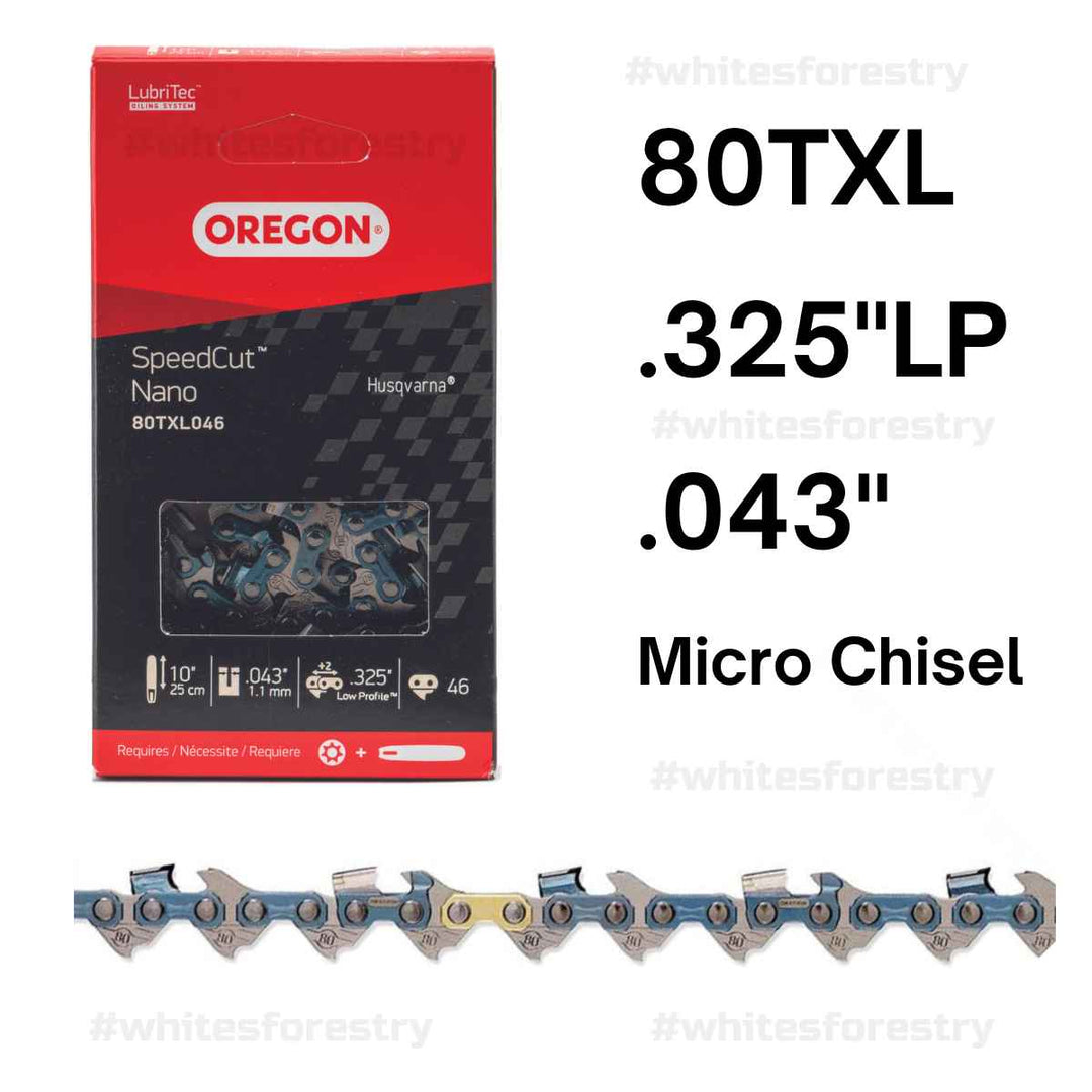 Oregon 80TXL SpeedCut™ Saw Chain .325" Low Profile .043" MicroChisel®
