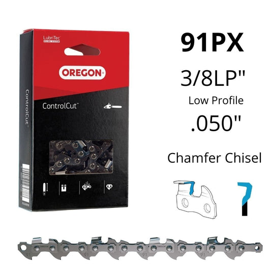 Oregon 91PX Extra Guard™ Saw Chain 3/8LP Low Profile™ .050" Chamfer Chisel™