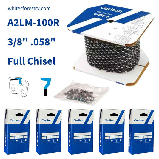 Carlton Chain 100ft 3/8" .058" A2LM-100 Full Chisel
