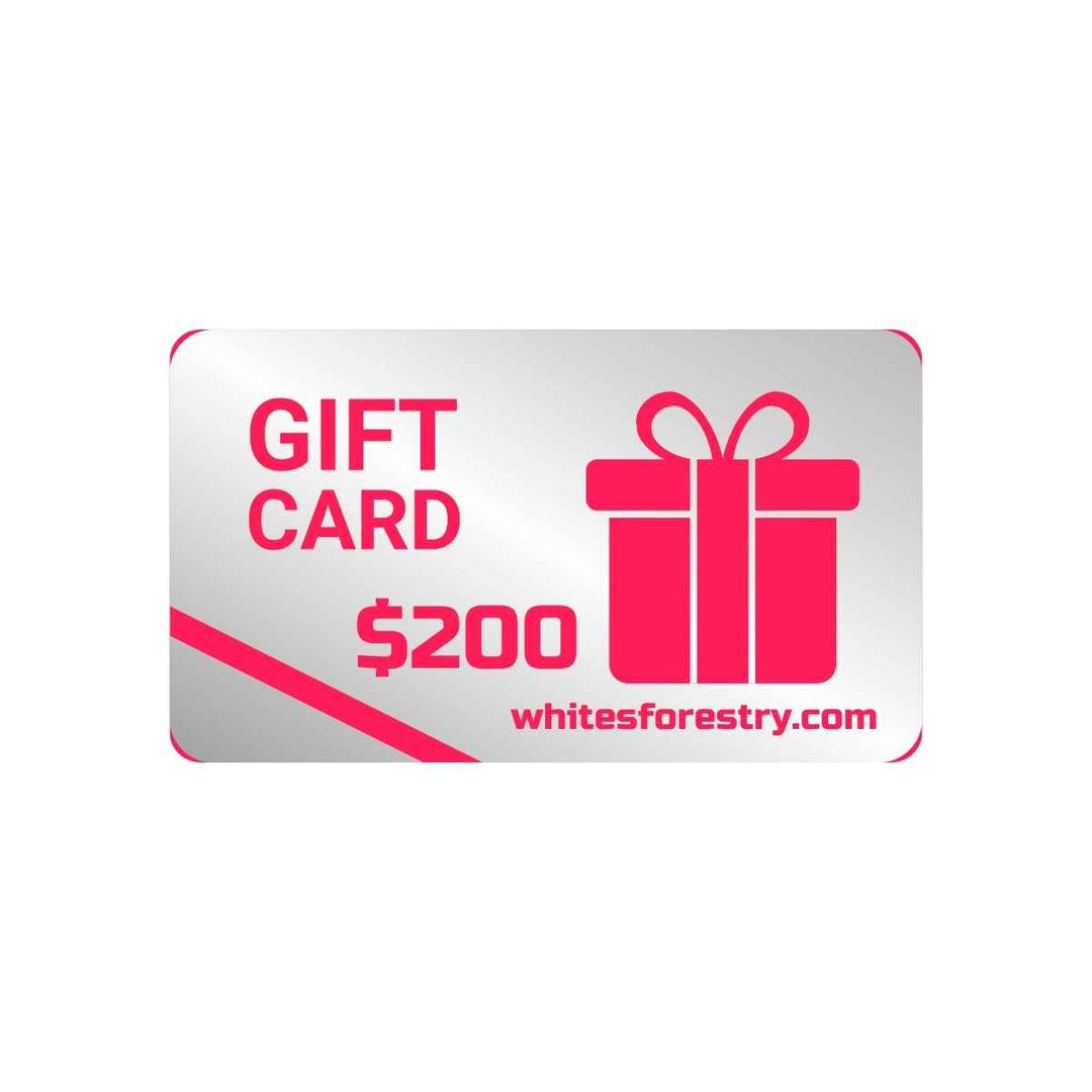 E-Gift Card $200 - Whites Forestry Equipment