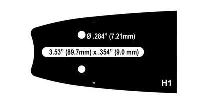 Cannon SuperBar H1 Mount .404 .063 Chainsaw Bar