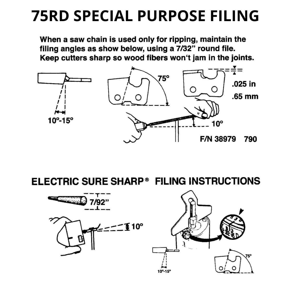 Oregon 75RD VersaCut™ Ripping Saw Chain 3/8" .063" 100ft Micro Chisel®