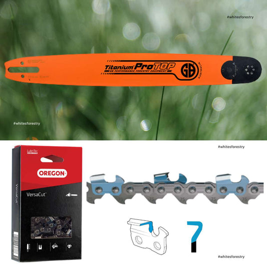 GB ProTop Bar + Oregon VersaCut Chain 75DX 3/8" .063" Fits SN D025 Stihl