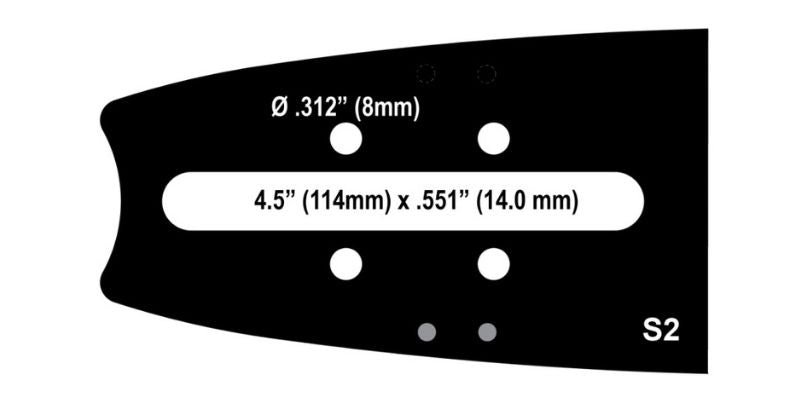 Cannon SuperBar S2 Mount 3/8 .063 Chainsaw Bar