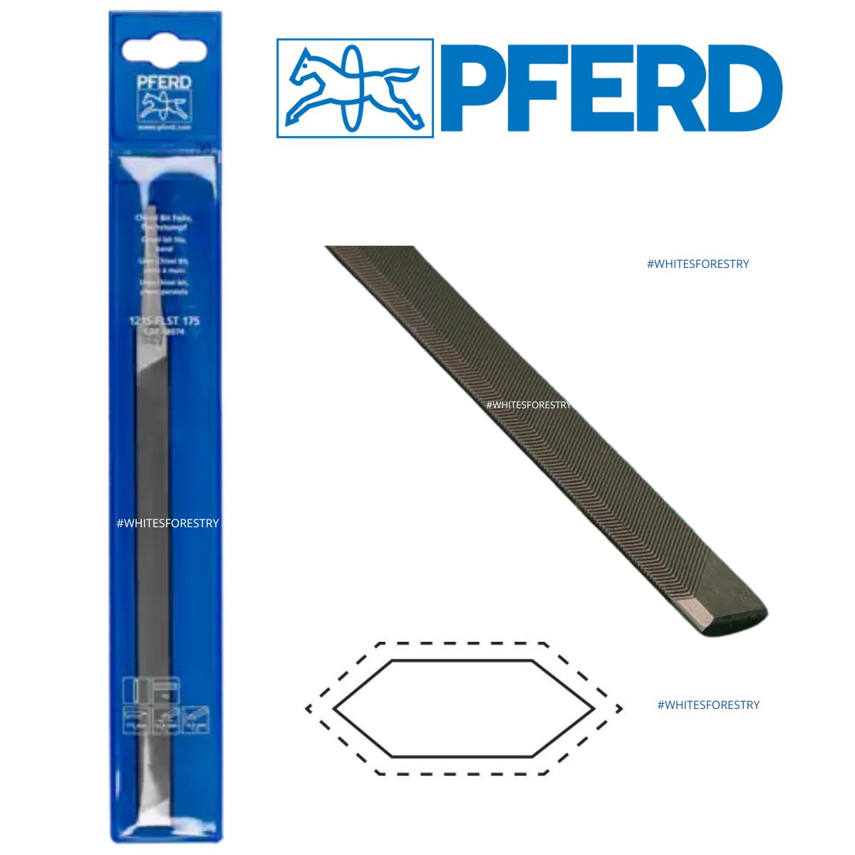 Double Chisel Bit File Chainsaw Files | Pferd® | Double Bevel Chisel Bit – 🇦🇺 Whites Forestry ...
