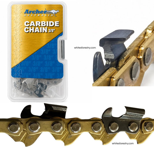 Archer Carbide Chainsaw Chain - 3/8″ Semi Chisel