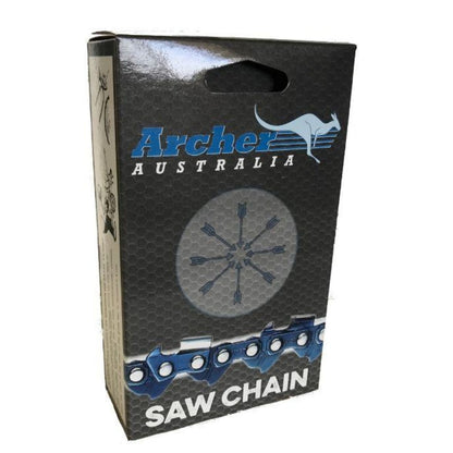 Archer 3/8" Chainsaw Chain – Full & Semi Chisel, Skip-Tooth & Ripping – .050" .058" .063"