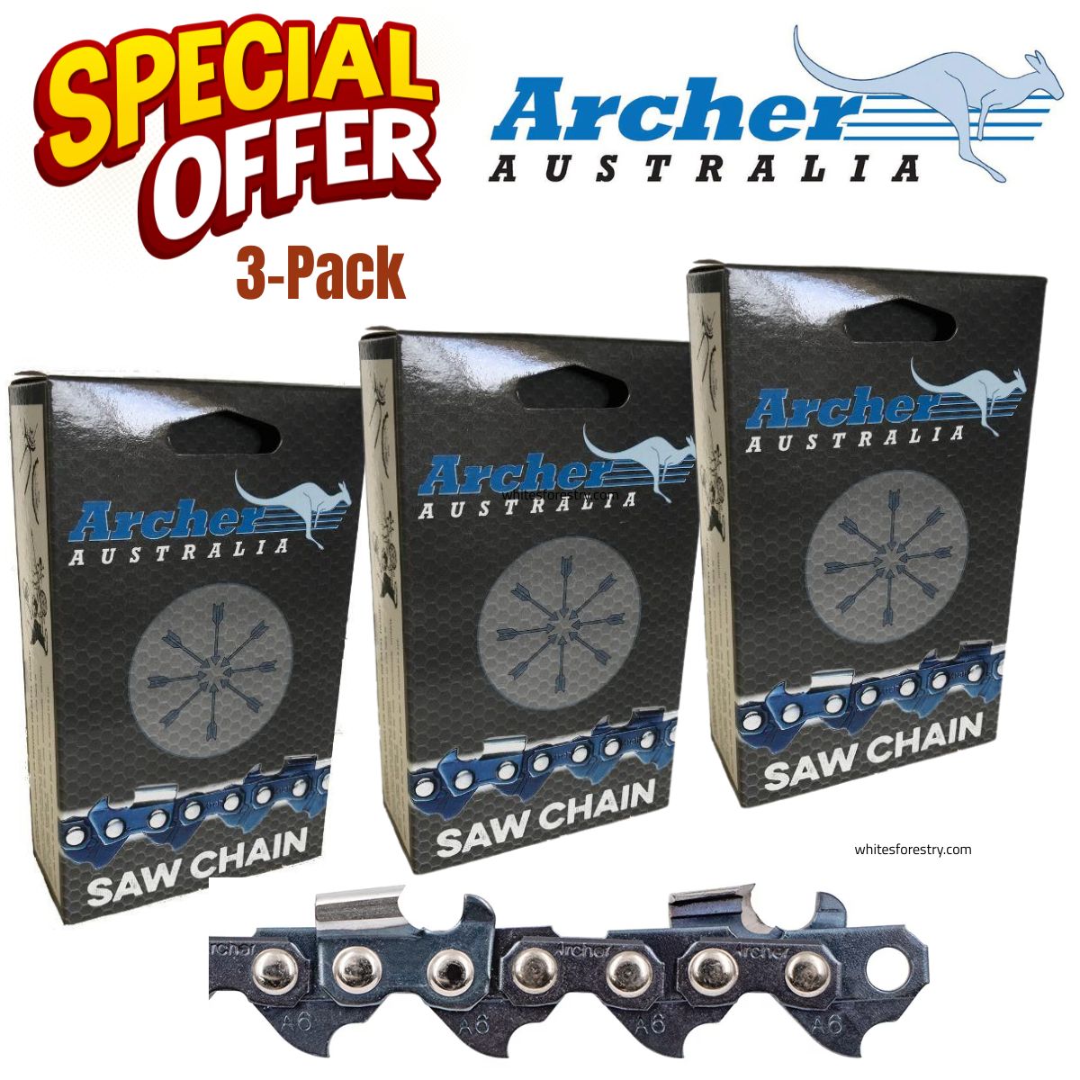 Archer 3/8" 20" Chainsaw Chain 3-Pack Promo