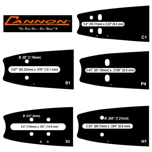 Cannon SuperBar 3/8 Chainsaw Bar