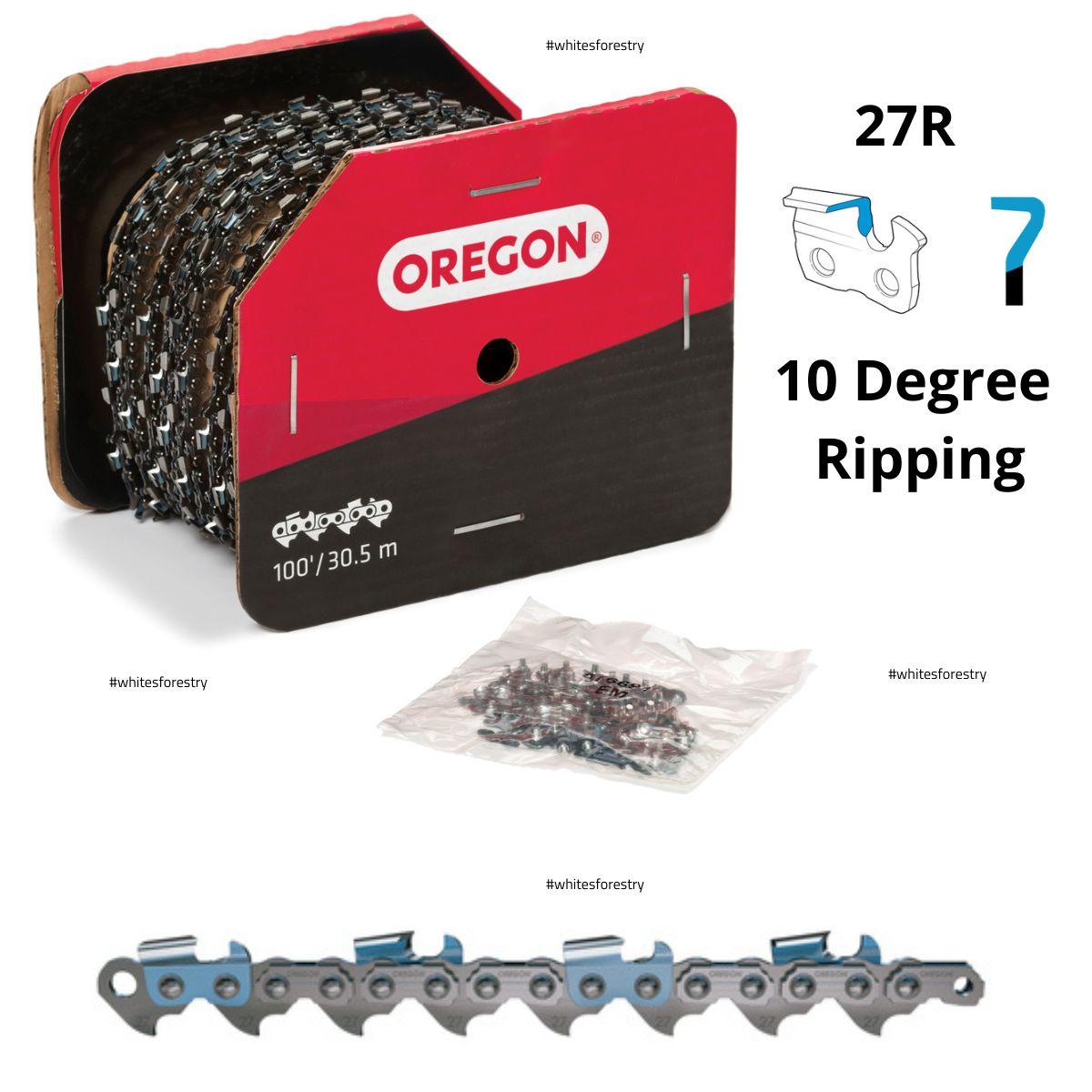 Oregon Ripping Chainsaw Chain 27R .404" .063" 100ft Micro Chisel