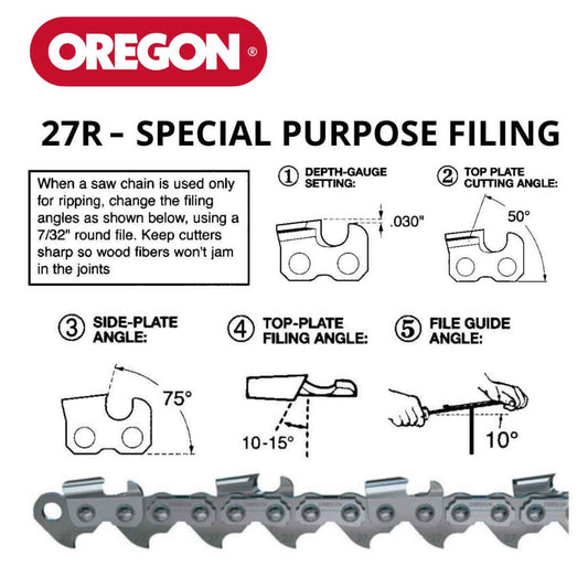 Oregon Ripping Chainsaw Chain 27R .404" .063" 100ft Micro Chisel
