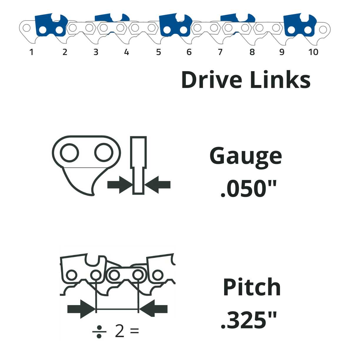 Tungsten Carbide Chain Maya ST .325" .050" Low-Kickback
