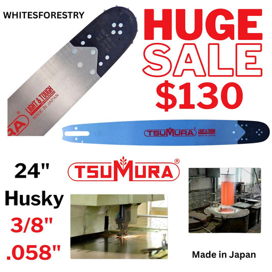 Tsumura Professional 24" 3/8 .058" Bar for Husqvarna Chainsaw