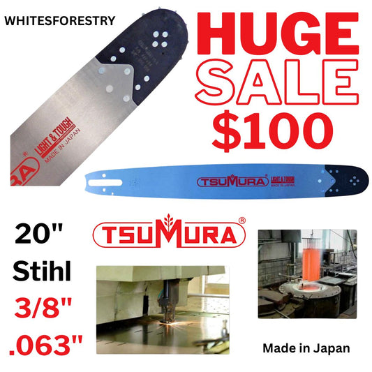 Tsumura Professional 20" 3/8 .063" Bar for Stihl Chainsaw