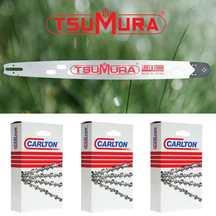 Tsumura Light Bar + 3 Carlton Chains fits Stihl