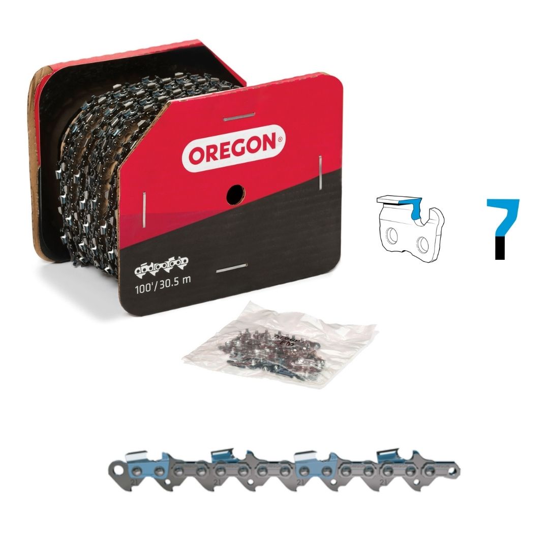 Oregon Chainsaw Chain 21LPX .325" .058" 100ft Full Chisel