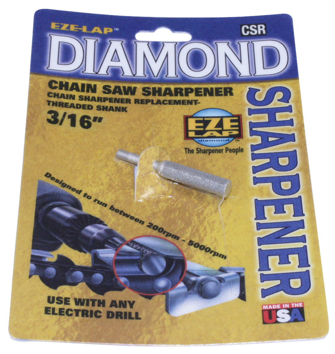 Eze-Lap Diamond Chainsaw Chain Sharpener 3/16" Treaded