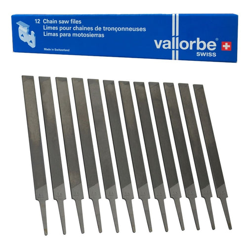 Vallorbe Swiss Flat File 150mm – Raker Depth Gauge (3 Pack / 12 Pack)