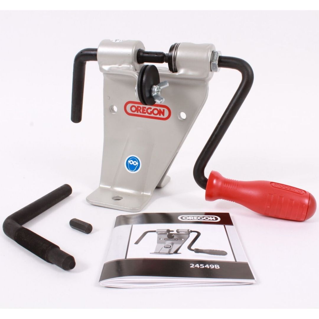 OREGON® Saw Chain Rivet Spinner Bench Mounted – Whites Forestry Equipment