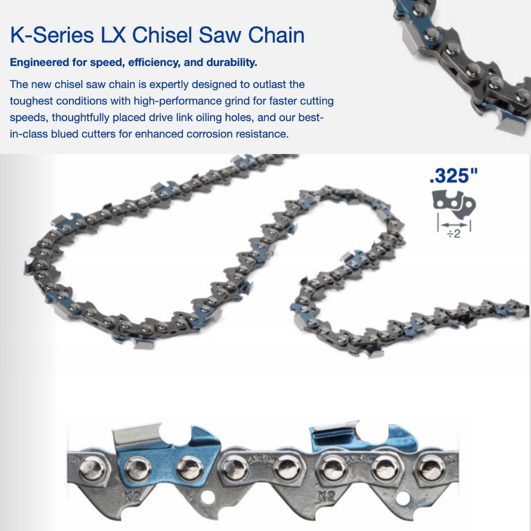 Chainsaw Chain NEW CARLTON® K3LX .325" .063" Chisel