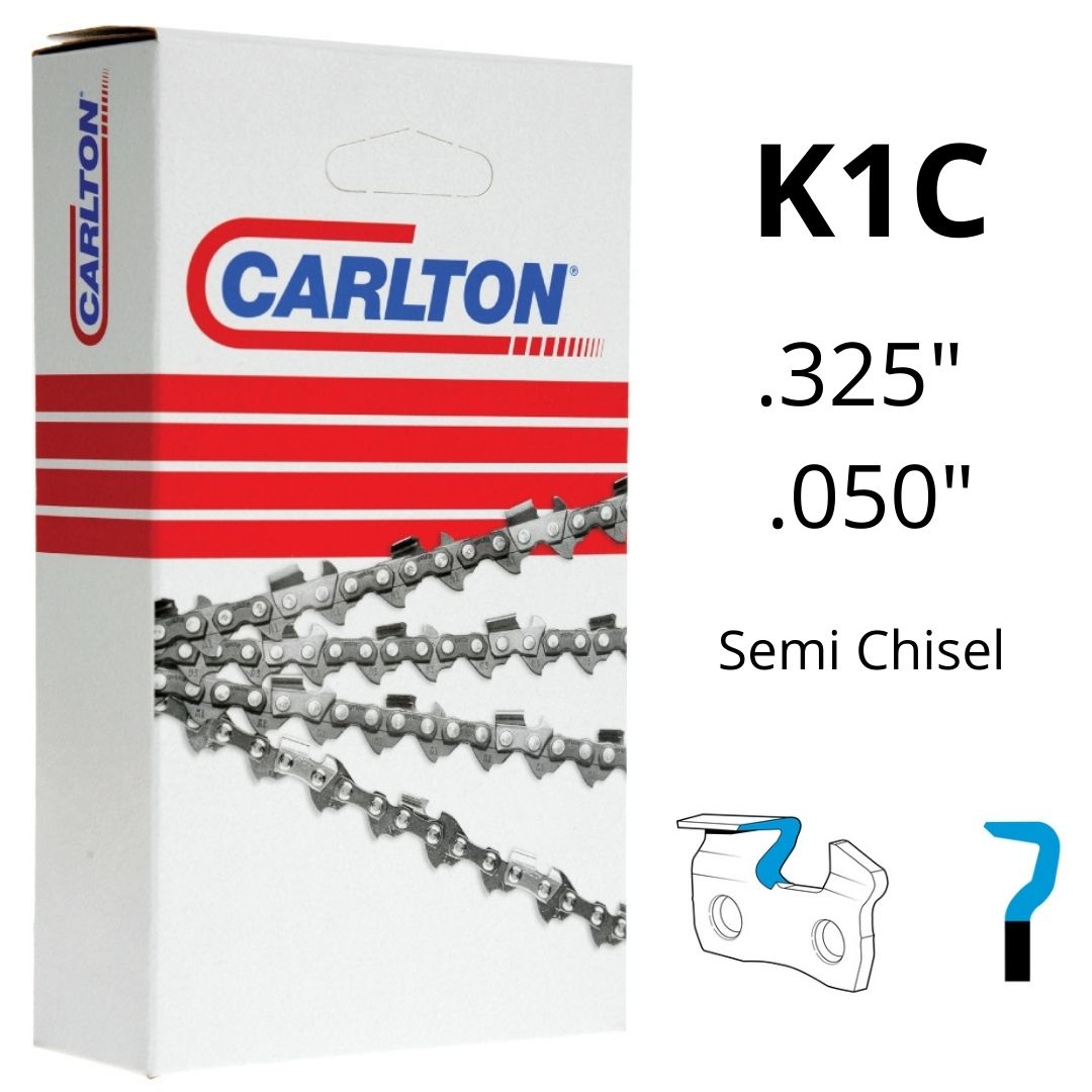 Chainsaw Chain CARLTON® K1C .325" .050" Semi Chisel