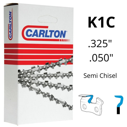 Chainsaw Chain CARLTON® K1C .325" .050" Semi Chisel